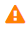 An orange triangle with a white exclamation mark within it.